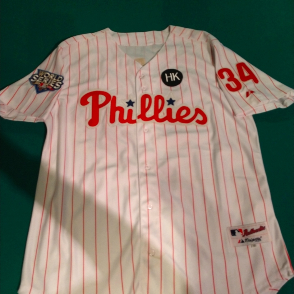 2009 Cliff Lee Philadelphia Phillies World Series Jersey